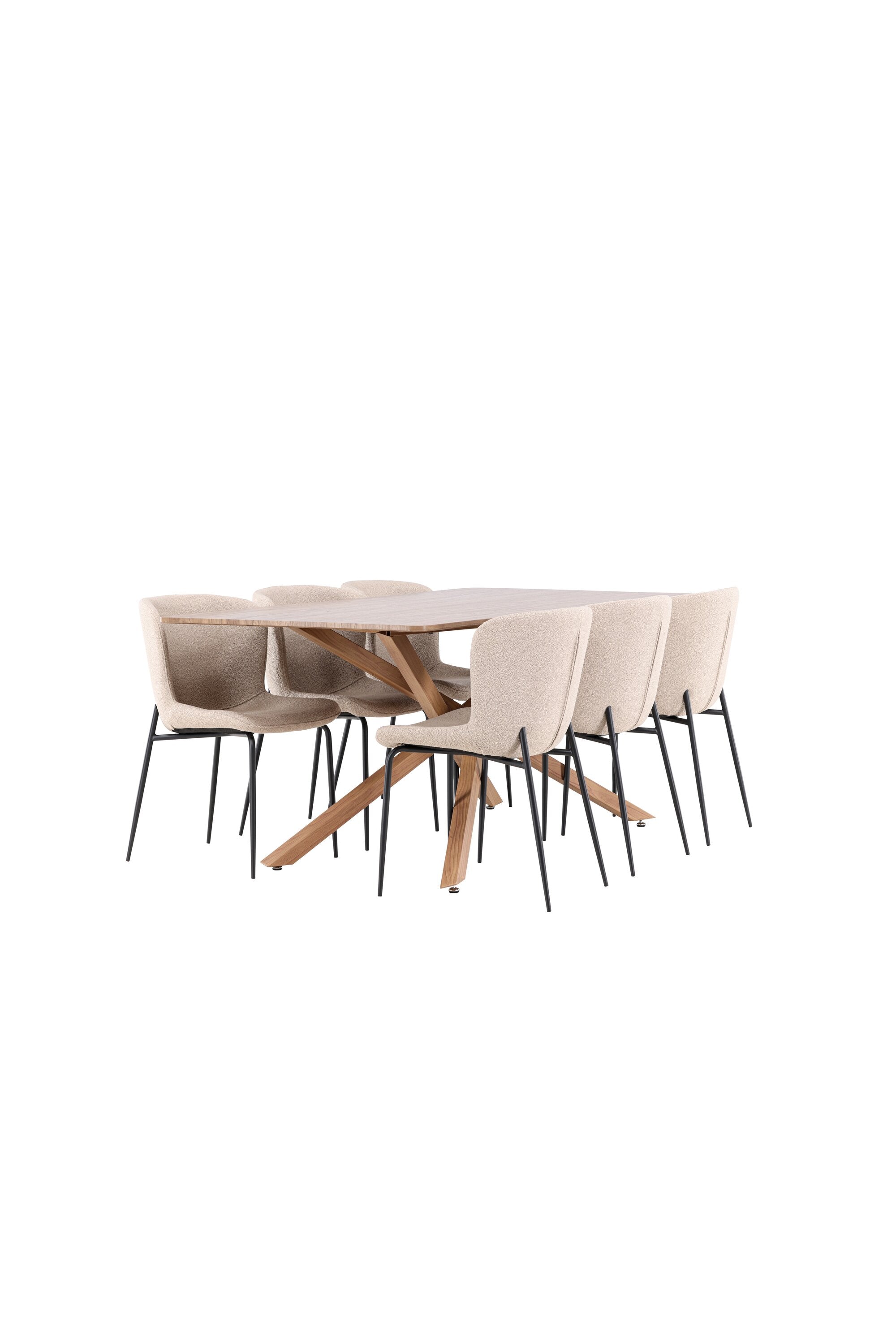 Piazza Matbord med Modesto Matstol-GR Dining Set-Venture Home-peaceofhome.se