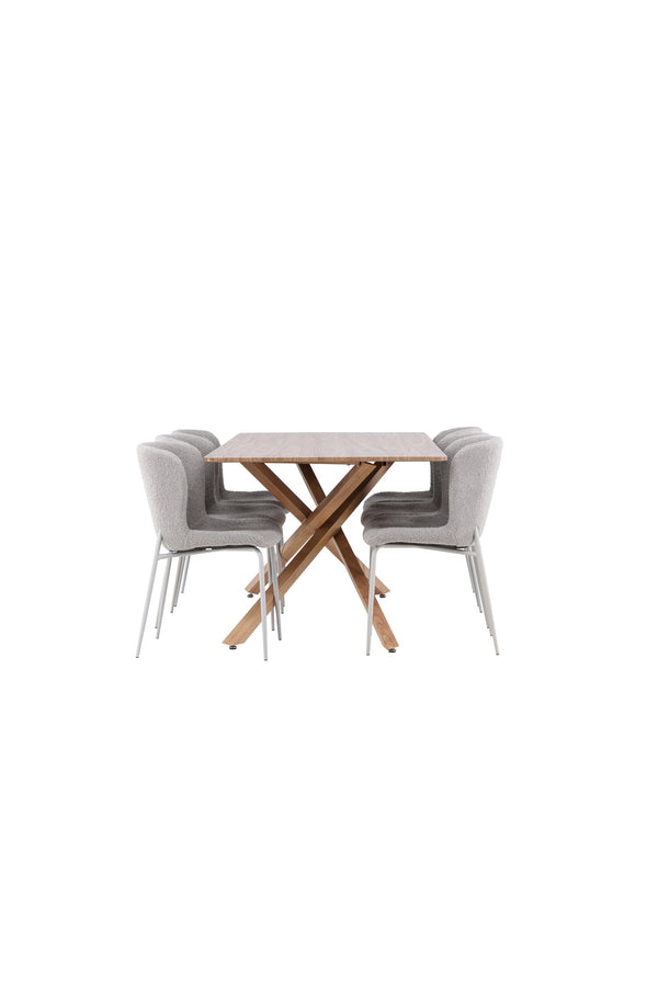 Piazza Matbord med Modesto Matstol-GR Dining Set-Venture Home-peaceofhome.se