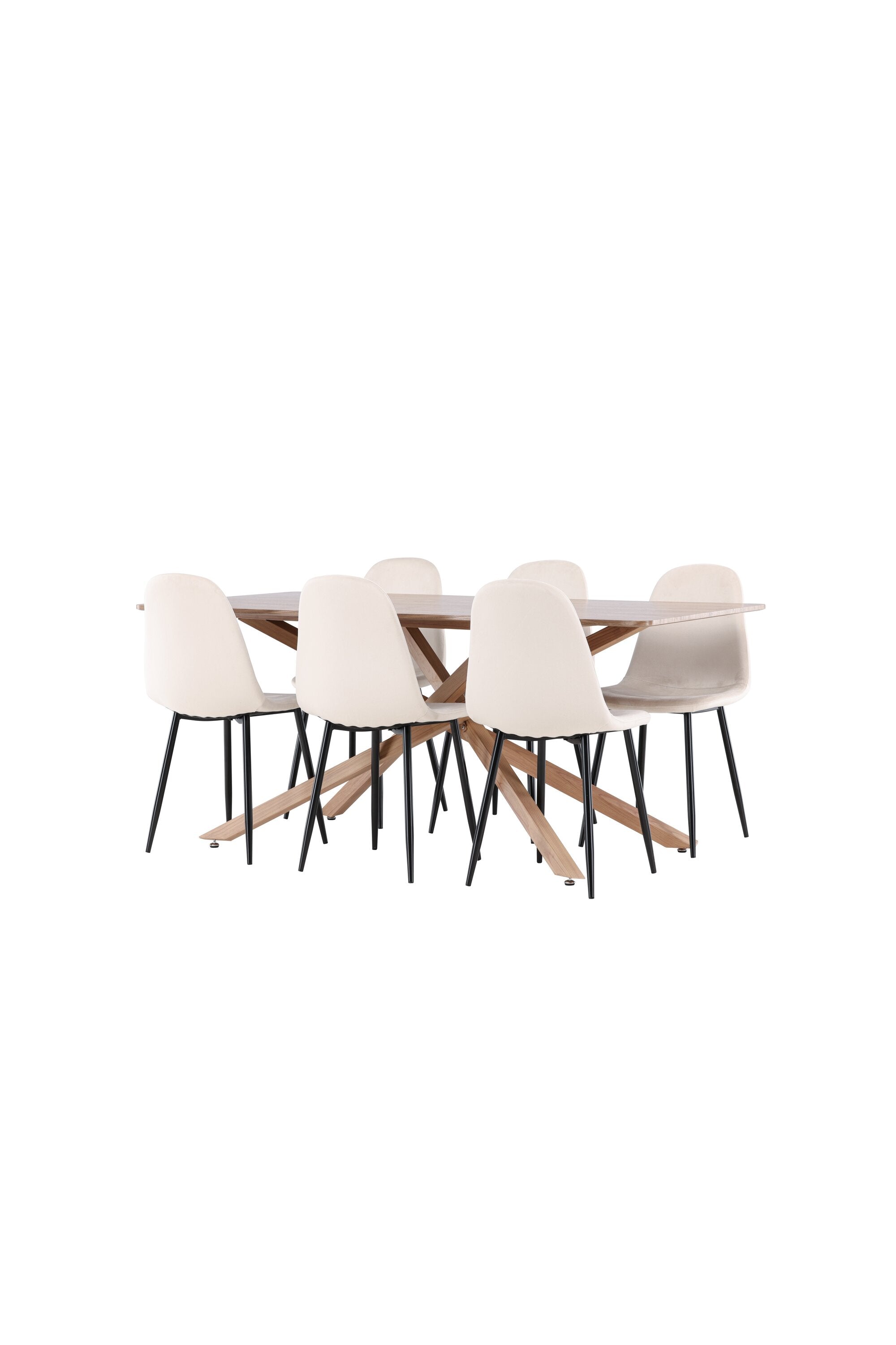 Piazza Matbord med Polar Matstol-GR Dining Set-Venture Home-peaceofhome.se