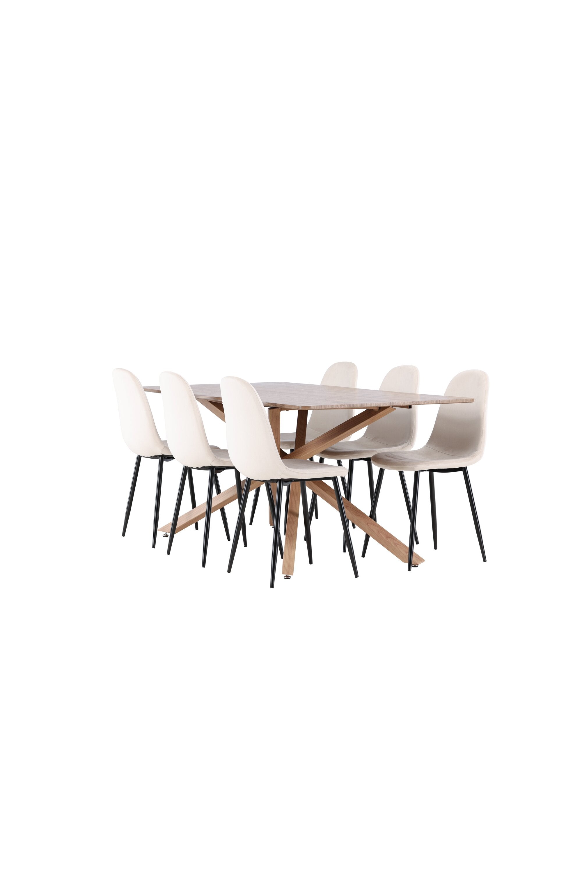 Piazza Matbord med Polar Matstol-GR Dining Set-Venture Home-peaceofhome.se