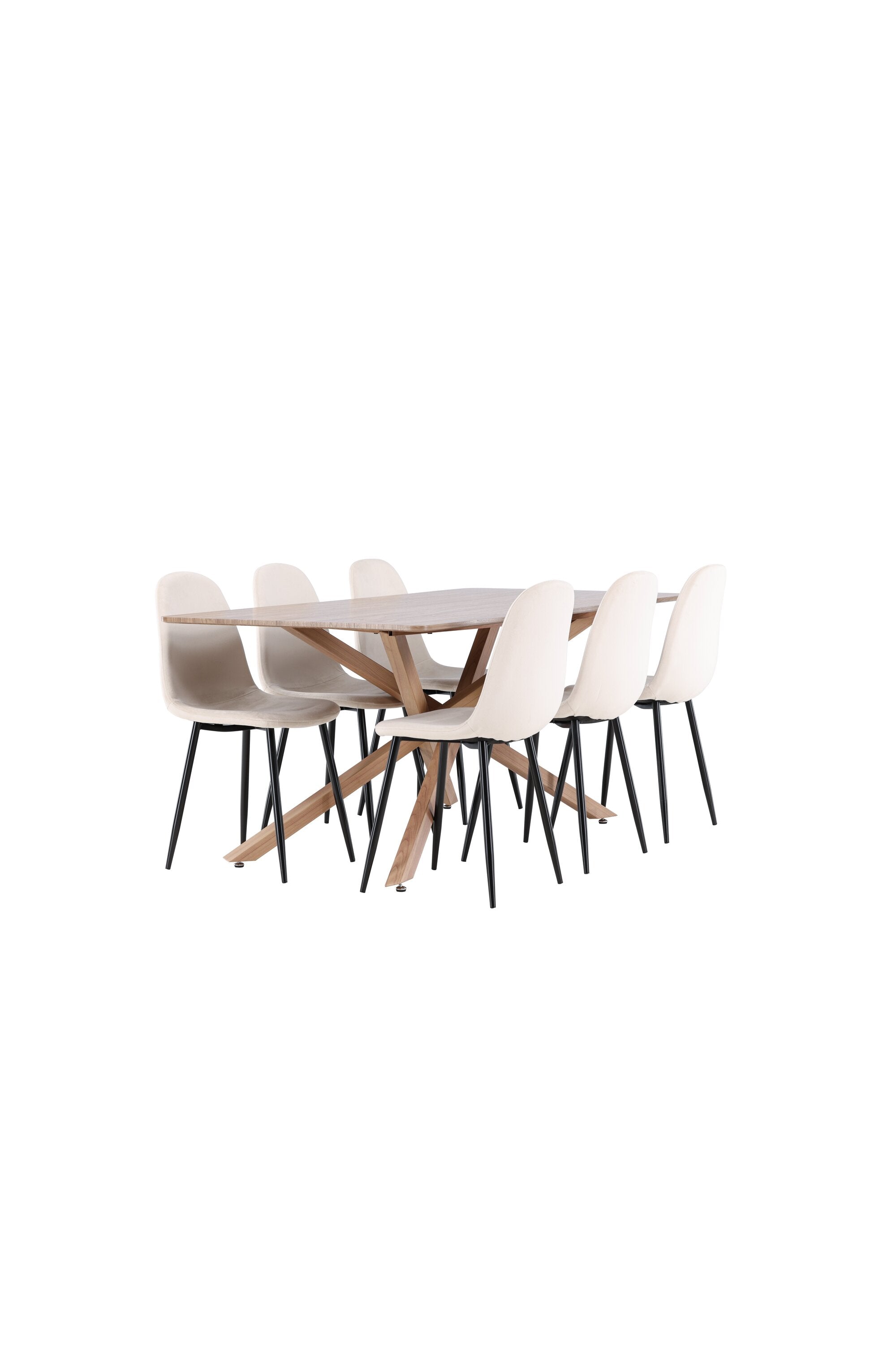 Piazza Matbord med Polar Matstol-GR Dining Set-Venture Home-peaceofhome.se