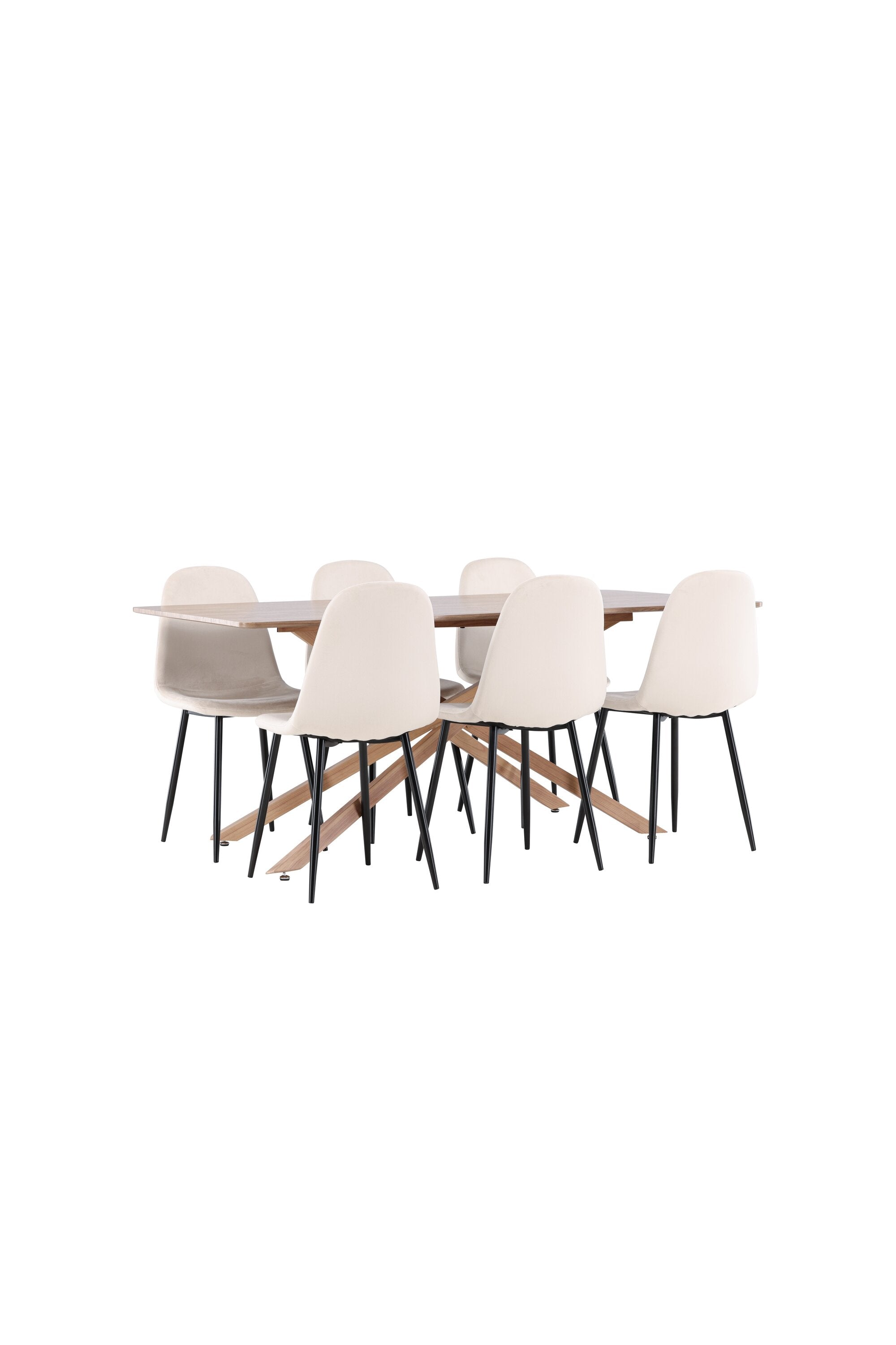 Piazza Matbord med Polar Matstol-GR Dining Set-Venture Home-peaceofhome.se