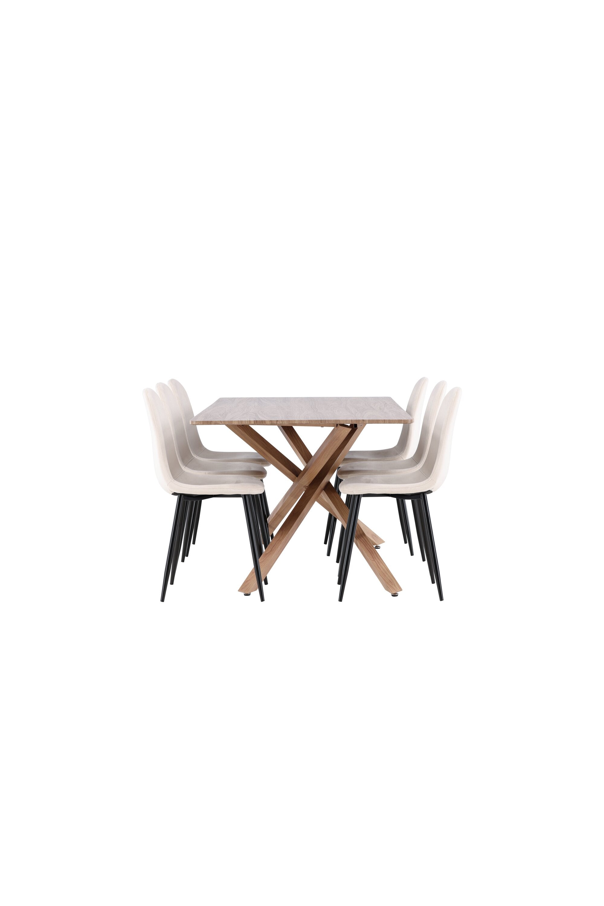 Piazza Matbord med Polar Matstol-GR Dining Set-Venture Home-peaceofhome.se