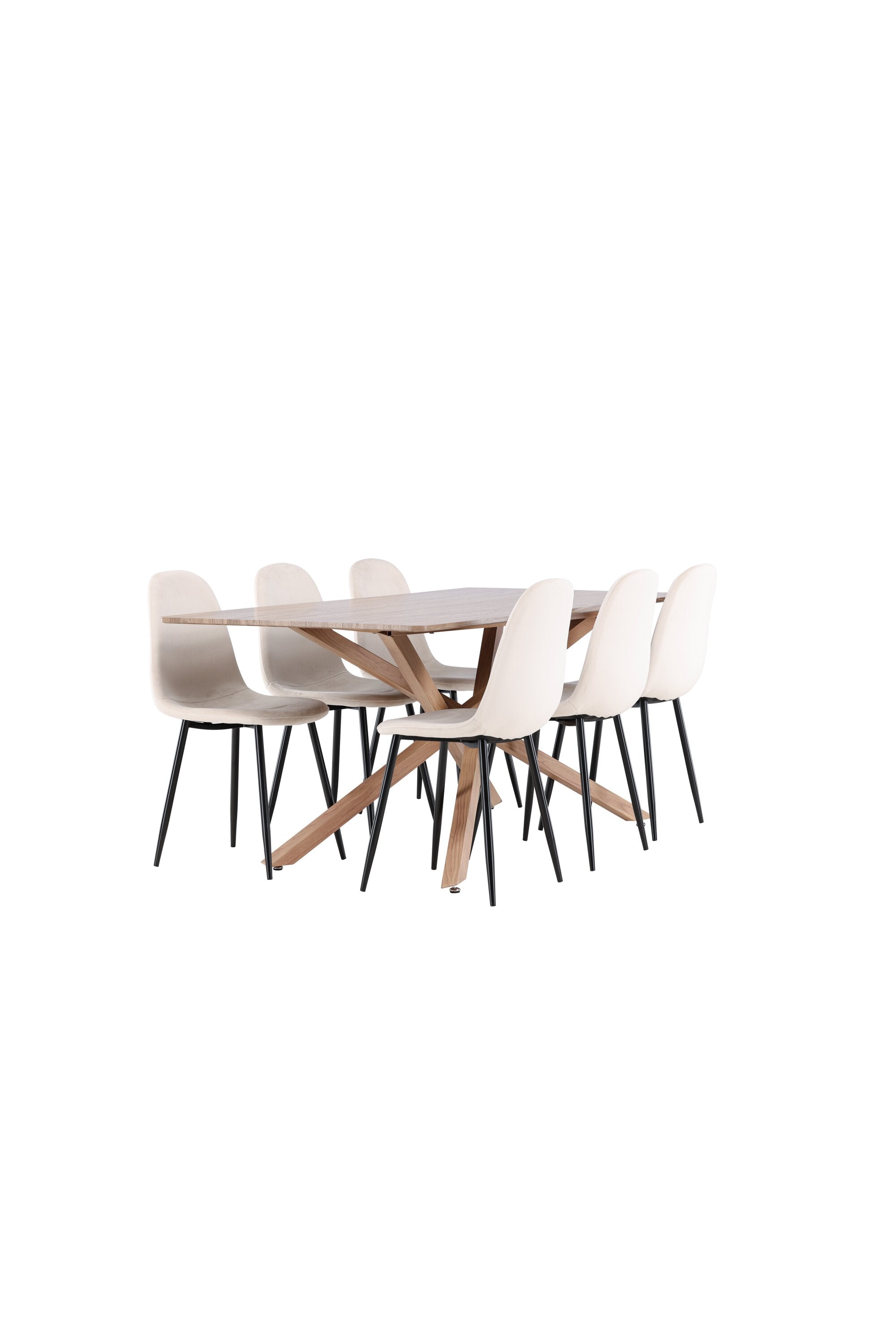 Piazza Matbord med Polar Matstol-GR Dining Set-Venture Home-peaceofhome.se