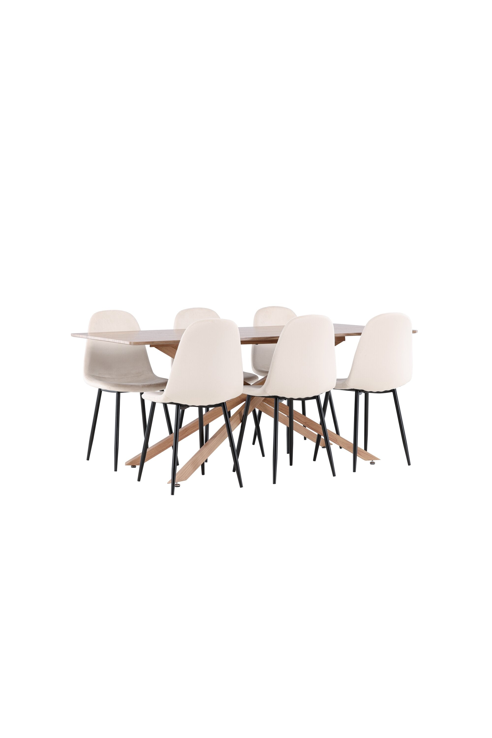 Piazza Matbord med Polar Matstol-GR Dining Set-Venture Home-peaceofhome.se