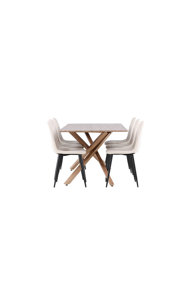 Piazza Matbord med Polar Matstol-GR Dining Set-Venture Home-peaceofhome.se