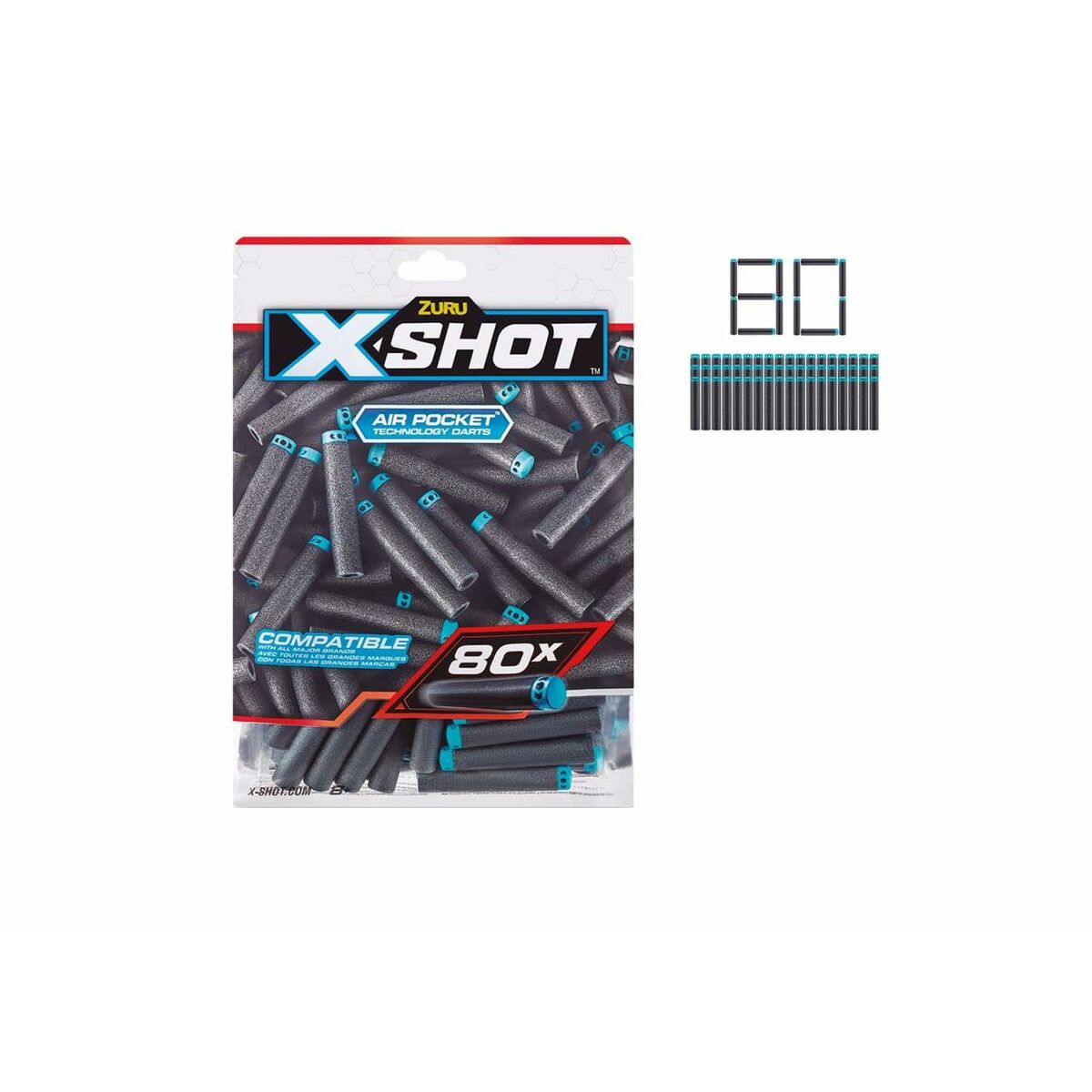 Pilar Zuru X-Shot 80 antal-Leksaker och spel, Sport och utomhus-Zuru-peaceofhome.se