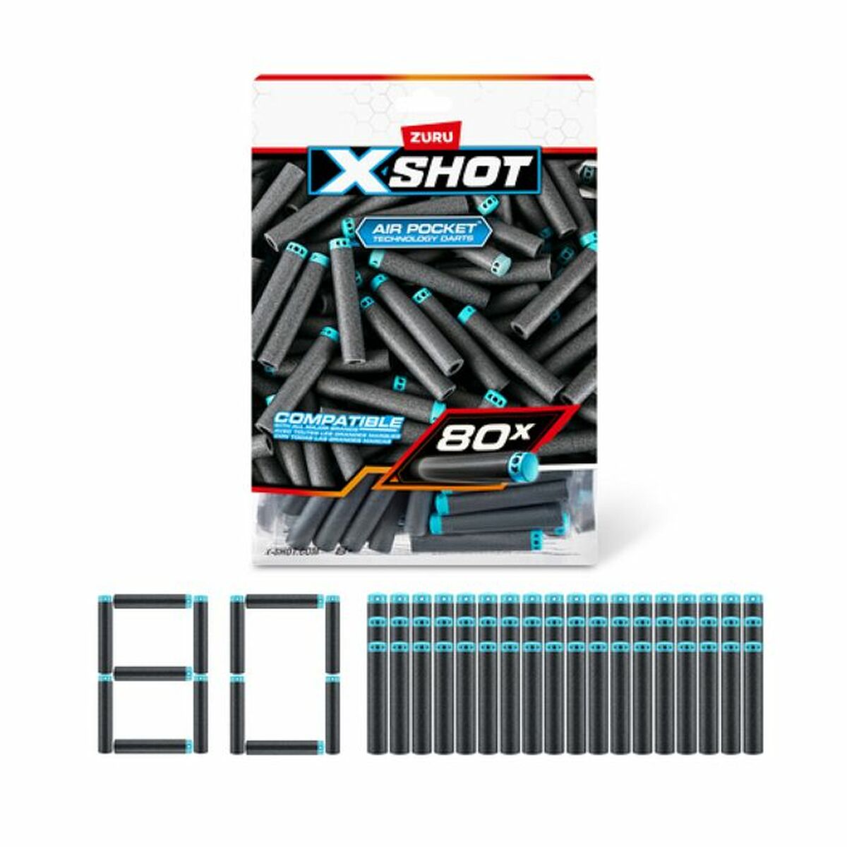 Pilar Zuru X-Shot 80 antal-Leksaker och spel, Sport och utomhus-Zuru-peaceofhome.se