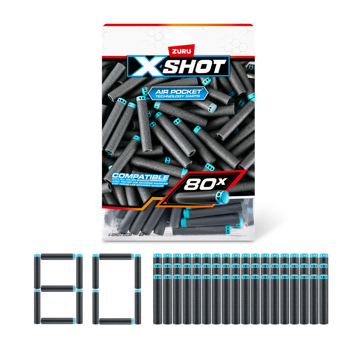 Pilar Zuru X-Shot 80 antal-Leksaker och spel, Sport och utomhus-Zuru-peaceofhome.se