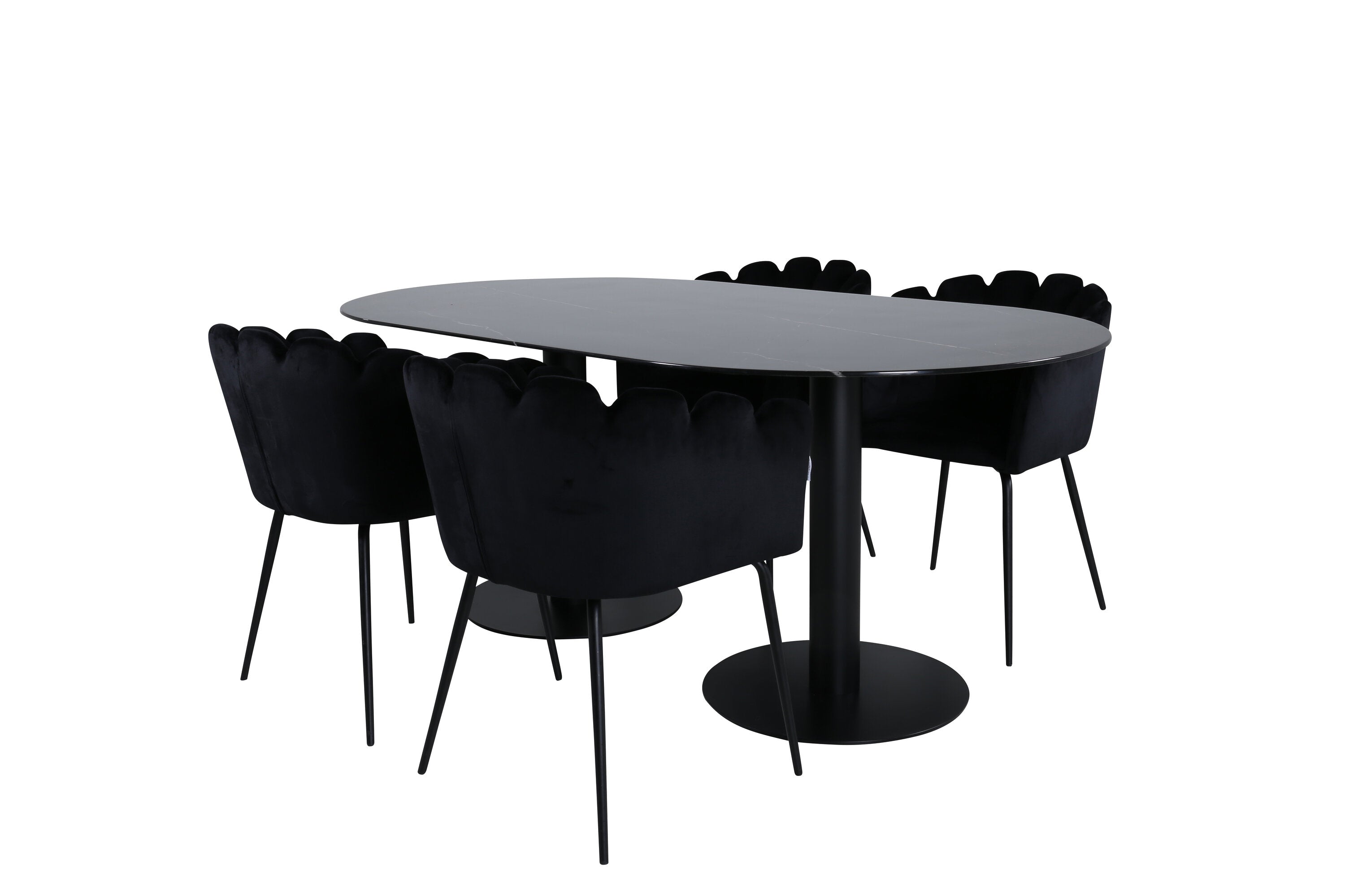 Pillan Oval Matgrupp-GR Dining Set-Venture Home-peaceofhome.se