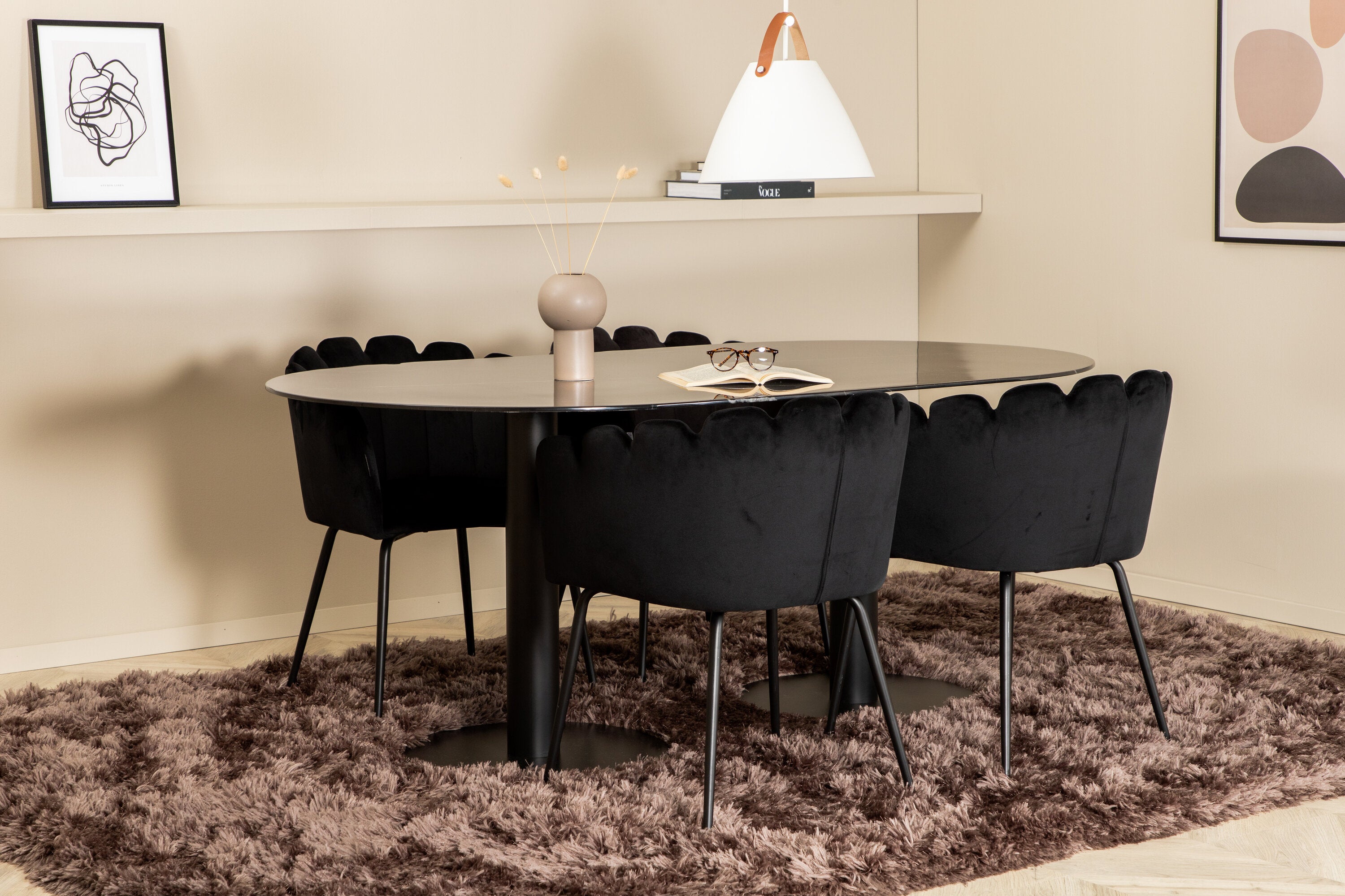Pillan Oval Matgrupp-GR Dining Set-Venture Home-peaceofhome.se