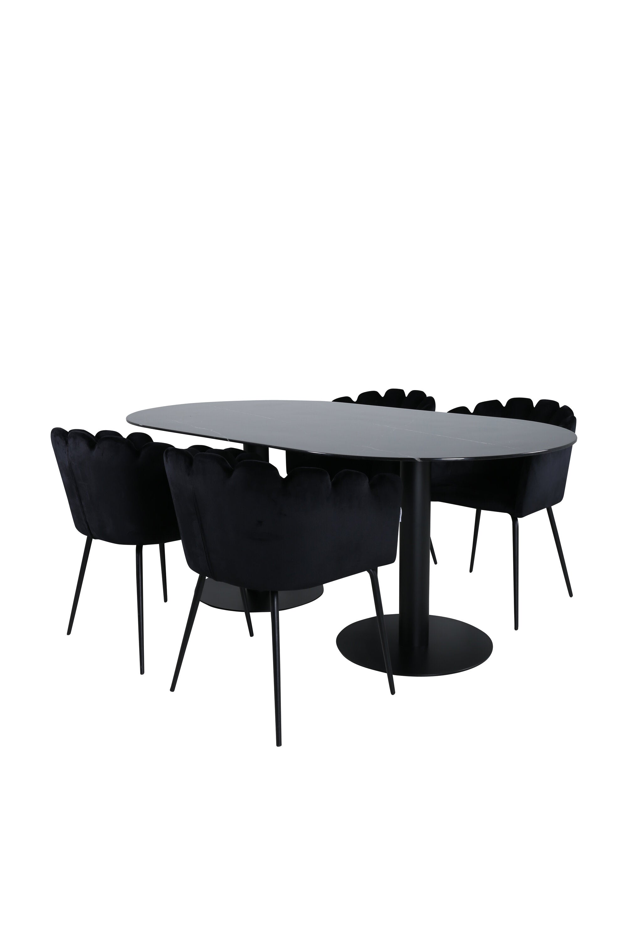 Pillan Oval Matgrupp-GR Dining Set-Venture Home-peaceofhome.se