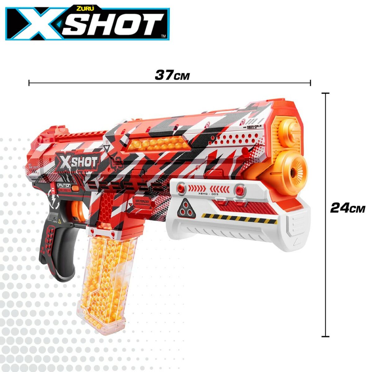 Pistol Zuru X-Shot Hyper Gel 37 x 24 x 5,5 cm (6 antal)-Leksaker och spel, Fancy klänning och accessoarer-Zuru-peaceofhome.se