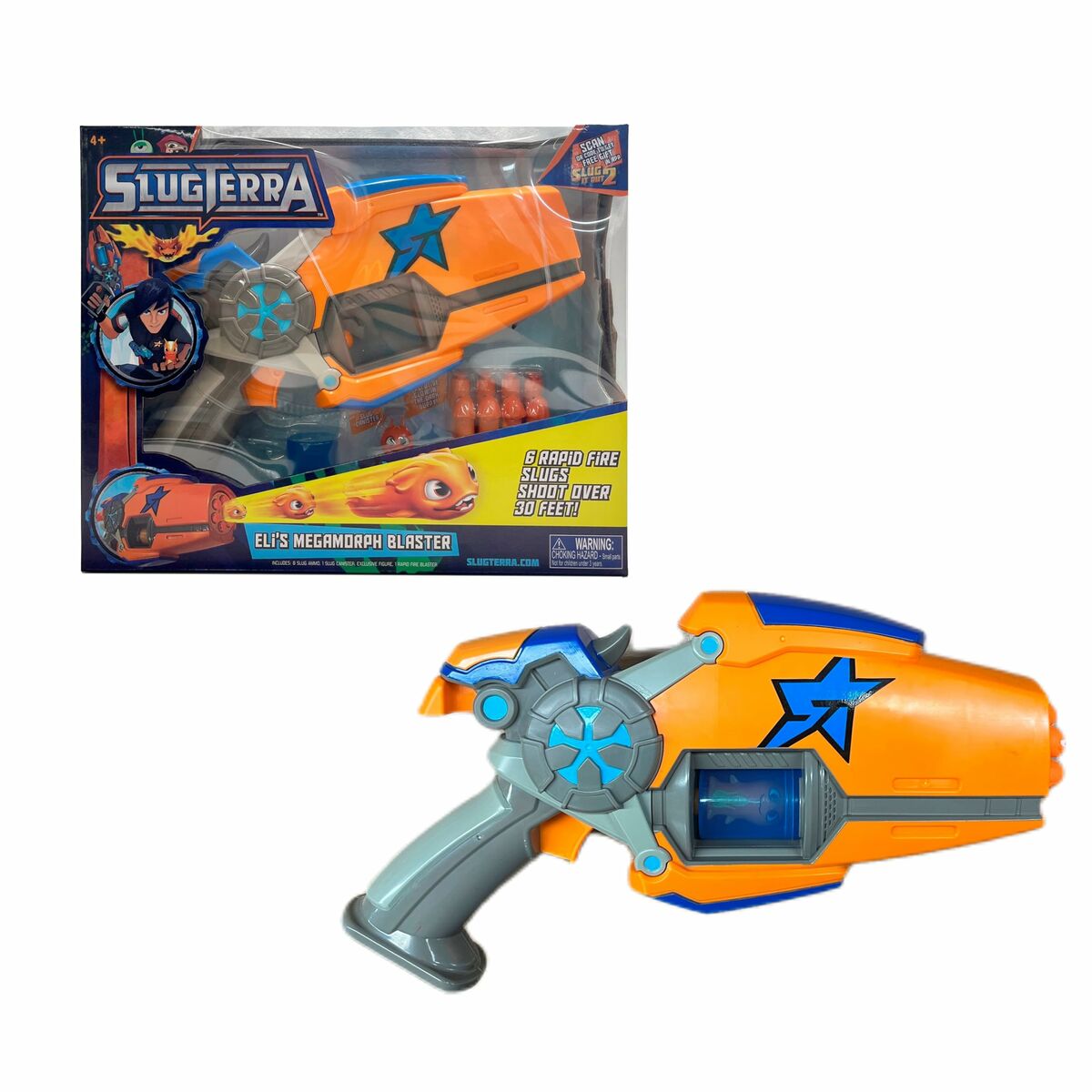 Pistol med Pilar Bizak Slugterra Eli'S Megamorph Blaster Orange-Leksaker och spel, Fancy klänning och accessoarer-Bizak-peaceofhome.se