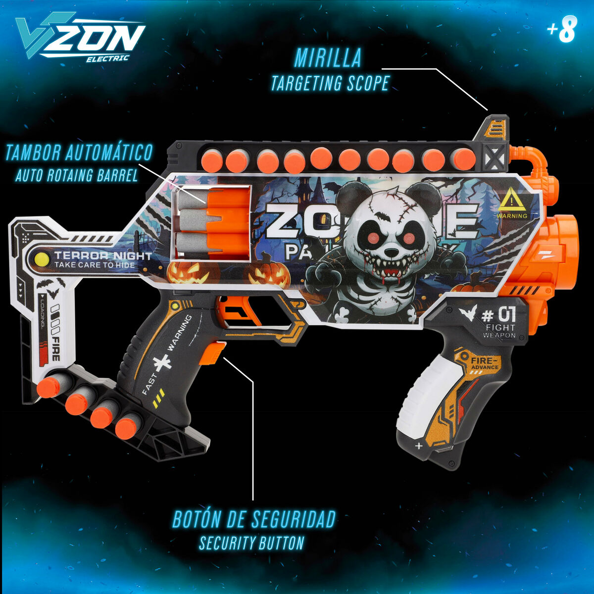 Pistol med Pilar Colorbaby 35 x 22 x 6 cm 4 antal-Leksaker och spel, Fancy klänning och accessoarer-Colorbaby-peaceofhome.se