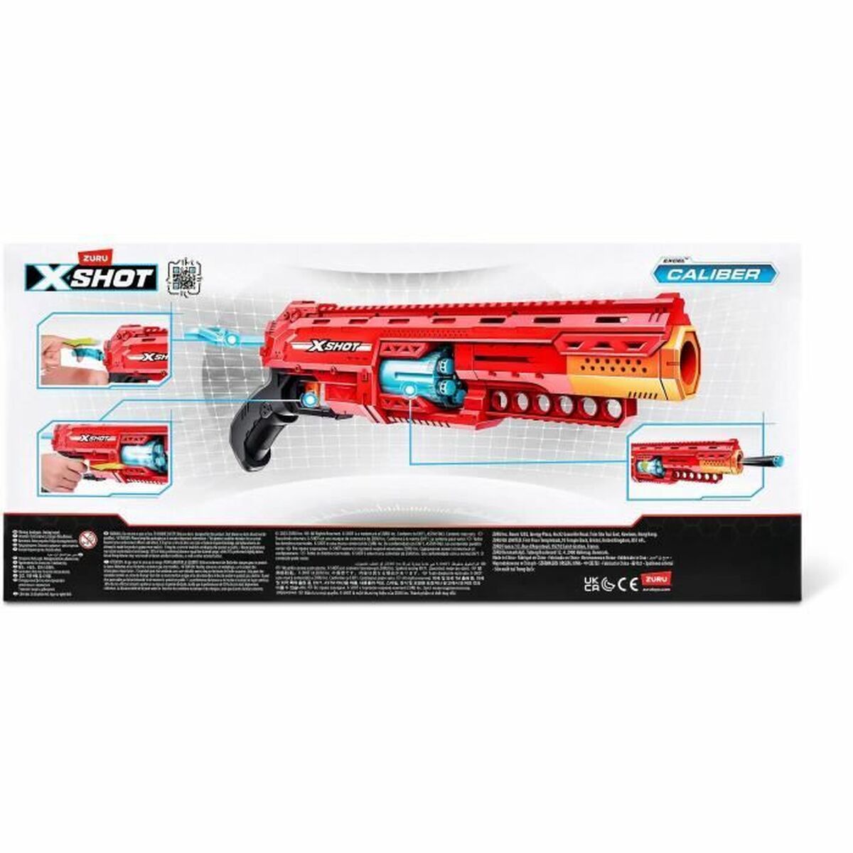 Pistol med Pilar Zuru X-SHOT Caliber 23 x 50 x 7 cm-Leksaker och spel, Fancy klänning och accessoarer-Zuru-peaceofhome.se