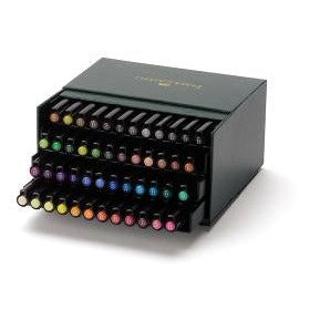 Pitt Artistpen Brush, set med 48st Artistpennor i Atilierbox, Faber-Castell 167148-Konstnärsmaterial-Klevrings Sverige-peaceofhome.se