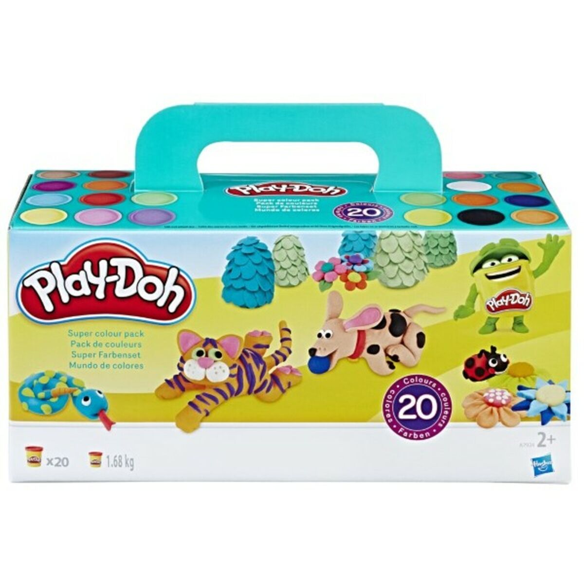 Play-Doh Hasbro (20 Burkar)-Leksaker och spel, Kreativa aktiviteter-Hasbro-peaceofhome.se