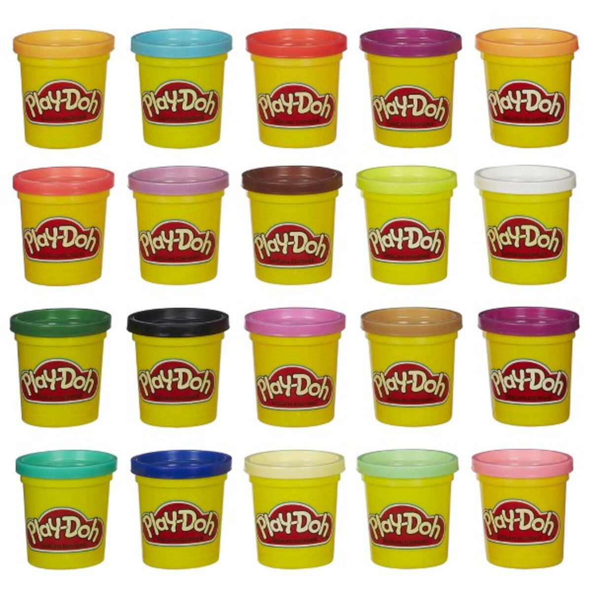 Play-Doh Hasbro (20 Burkar)-Leksaker och spel, Kreativa aktiviteter-Hasbro-peaceofhome.se