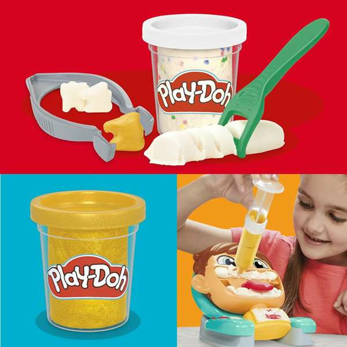 Play-Doh Lekset Tandläkare Hasbro-Leksaker och spel, Kreativa aktiviteter-Hasbro-peaceofhome.se