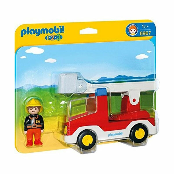 Playset 1.2.3 Fire Truck Playmobil 6967-Leksaker och spel, Dockor och actionfigurer-Playmobil-peaceofhome.se