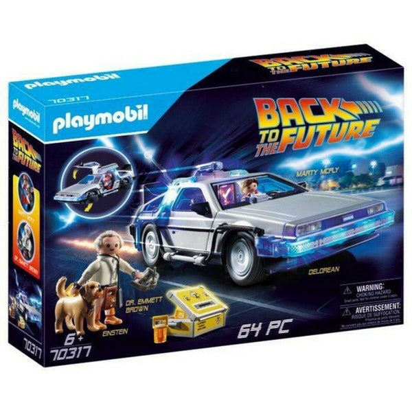 Playset Action Racer Back to the Future DeLorean Playmobil 70317-Leksaker och spel, Dockor och actionfigurer-Playmobil-peaceofhome.se