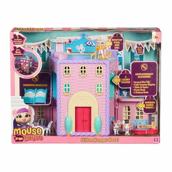 Playset Bandai Mouse In the House Stilton Hamper Hotel 33 x 25 x 9 cm-Leksaker och spel, Dockor och actionfigurer-Bandai-peaceofhome.se
