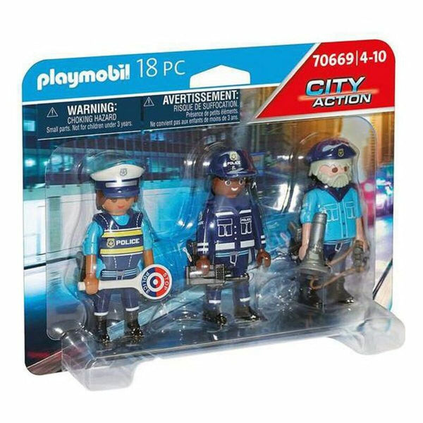 Playset City Action Police Figures Set Playmobil 70669 (18 pcs)-Leksaker och spel, Dockor och actionfigurer-Playmobil-peaceofhome.se