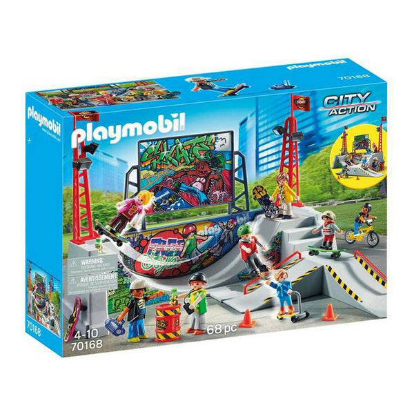Playset City Action Skate Park Playmobil 70168 (68 pcs)-Leksaker och spel, Dockor och actionfigurer-Playmobil-peaceofhome.se