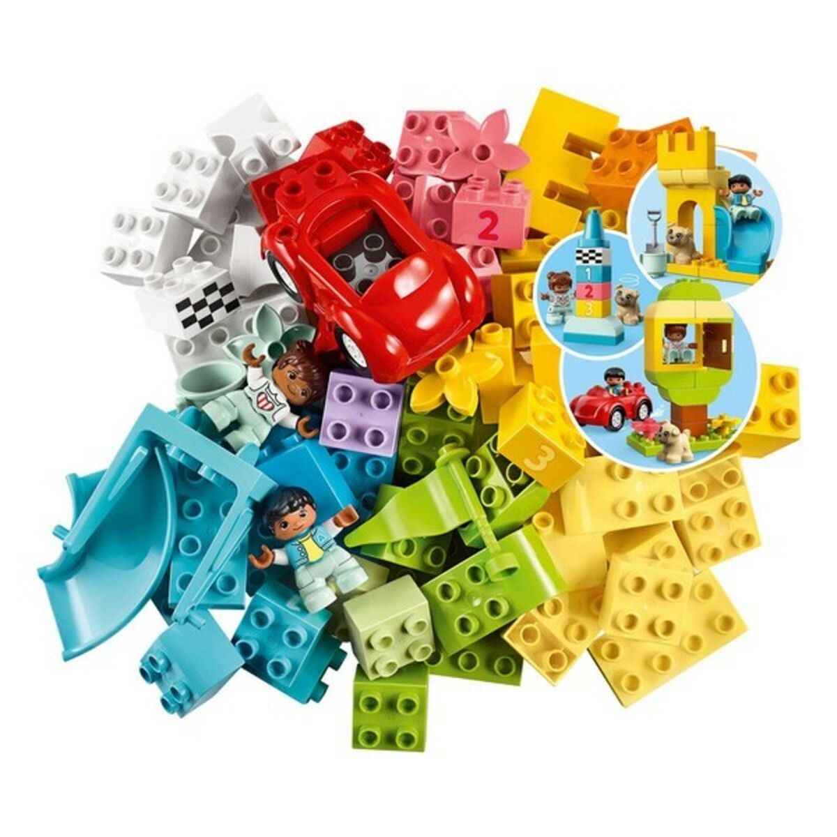 Playset Duplo Deluxe Brick Box Lego 10914 (85 pcs)-Leksaker och spel, Dockor och actionfigurer-Lego-peaceofhome.se