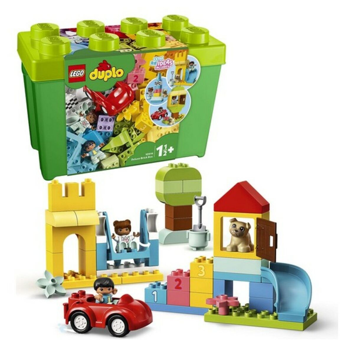 Playset Duplo Deluxe Brick Box Lego 10914 (85 pcs)-Leksaker och spel, Dockor och actionfigurer-Lego-peaceofhome.se