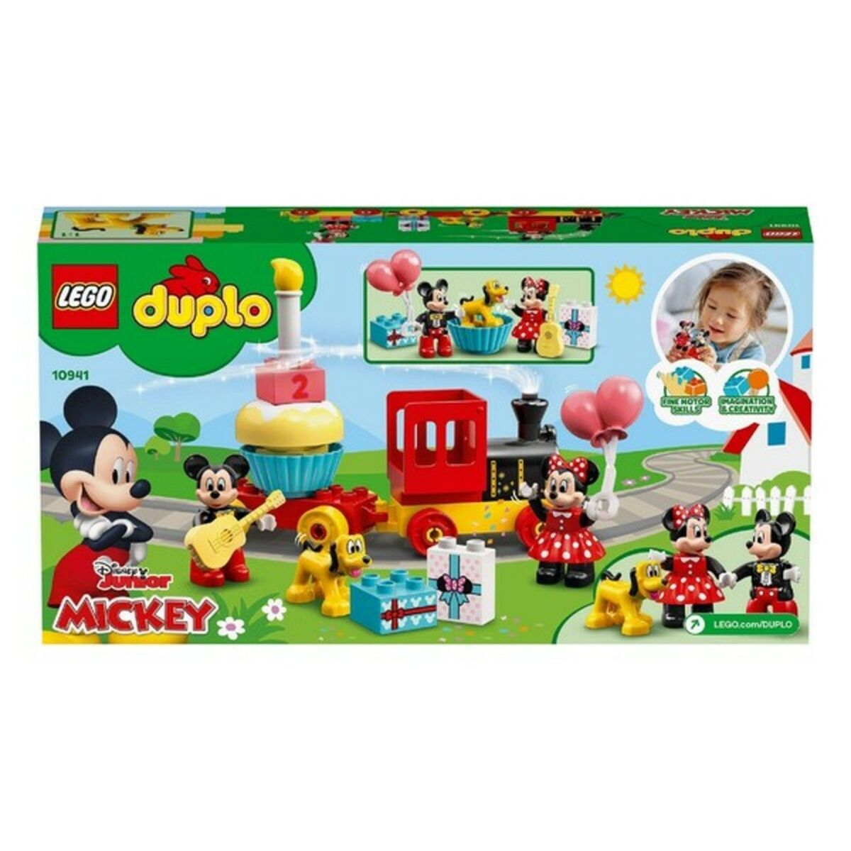 Playset Duplo Mickey and Minnie Birthday Train Lego 10941-Leksaker och spel, Dockor och actionfigurer-Lego-peaceofhome.se