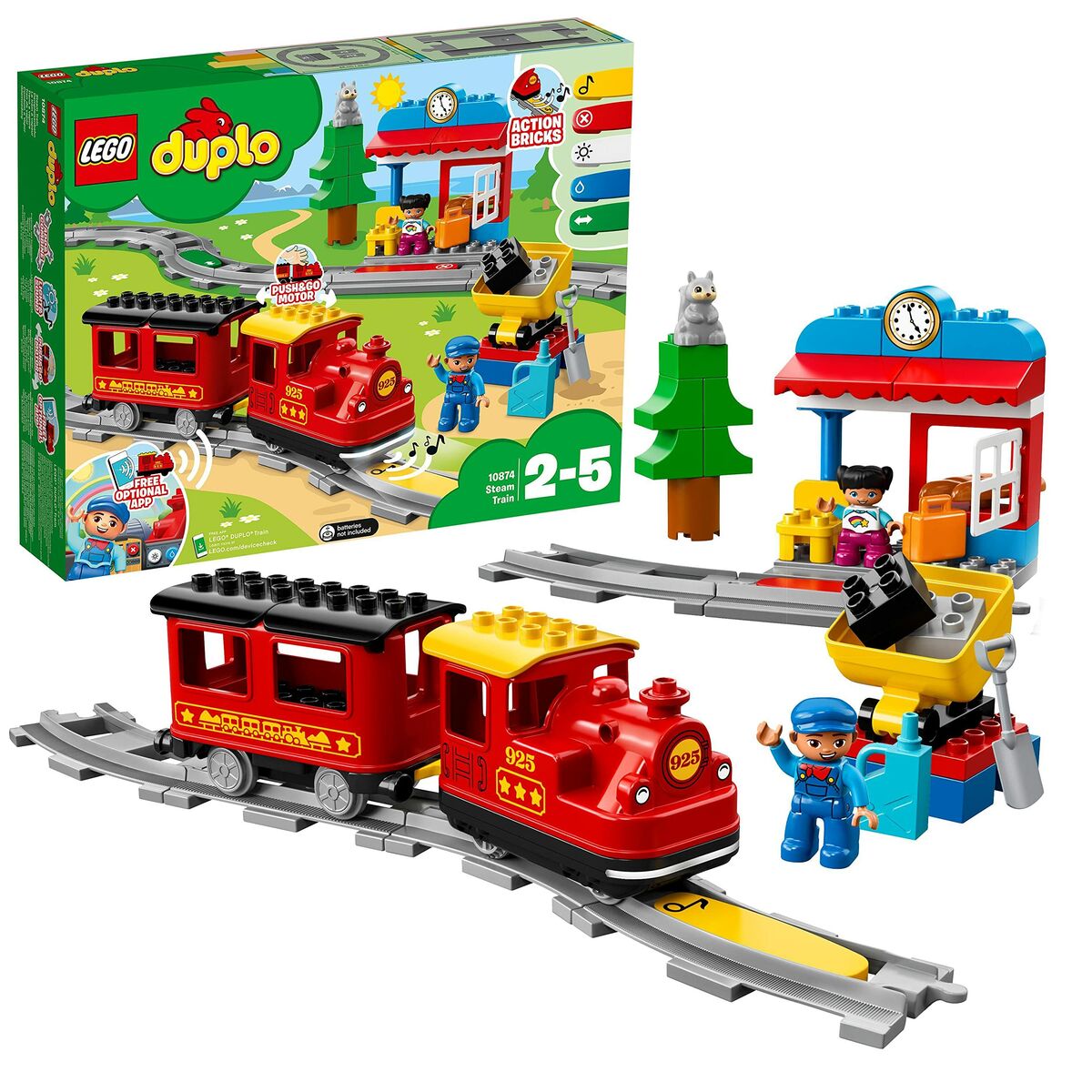 Playset Lego 10874C Multicolour Tåg (1 antal)-Leksaker och spel-Lego-peaceofhome.se