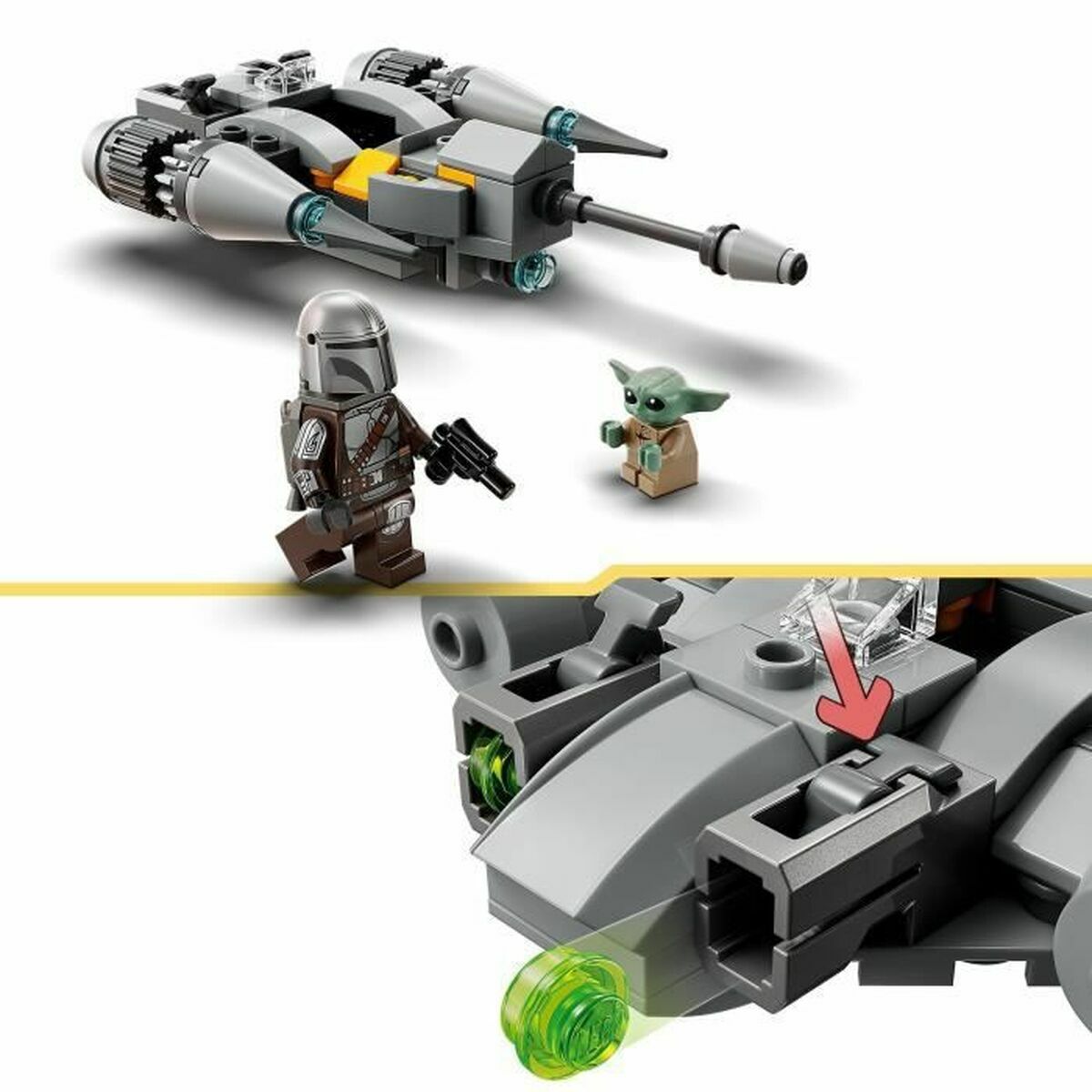 Playset Lego 75363 MICROFIGHTER N-1 MANDALORIAN 88 Delar 1 antal-Leksaker och spel, Dockor och actionfigurer-Lego-peaceofhome.se