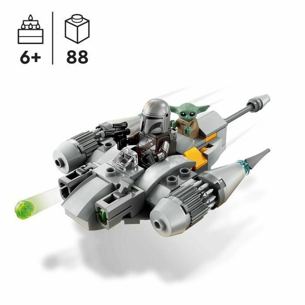 Playset Lego 75363 MICROFIGHTER N-1 MANDALORIAN 88 Delar 1 antal-Leksaker och spel, Dockor och actionfigurer-Lego-peaceofhome.se