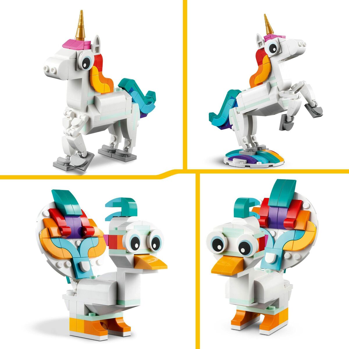Playset Lego Creator Magic Unicorn 31140 3 i 1 145 Delar-Leksaker och spel, Dockor och actionfigurer-Lego-peaceofhome.se
