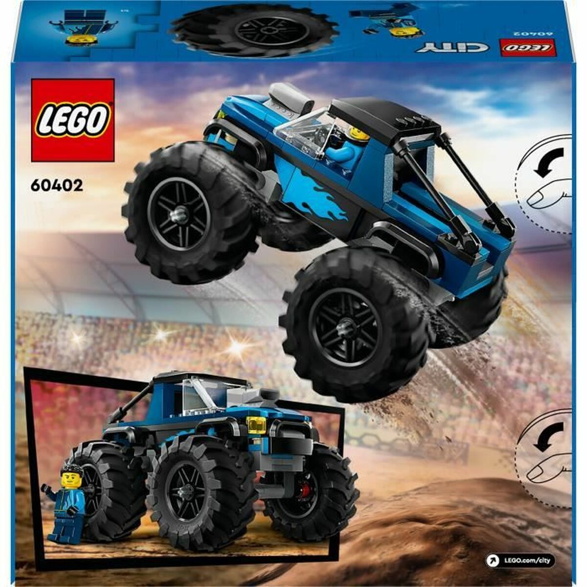 Playset Lego Monster Truck 60402-Leksaker och spel, Dockor och actionfigurer-Lego-peaceofhome.se