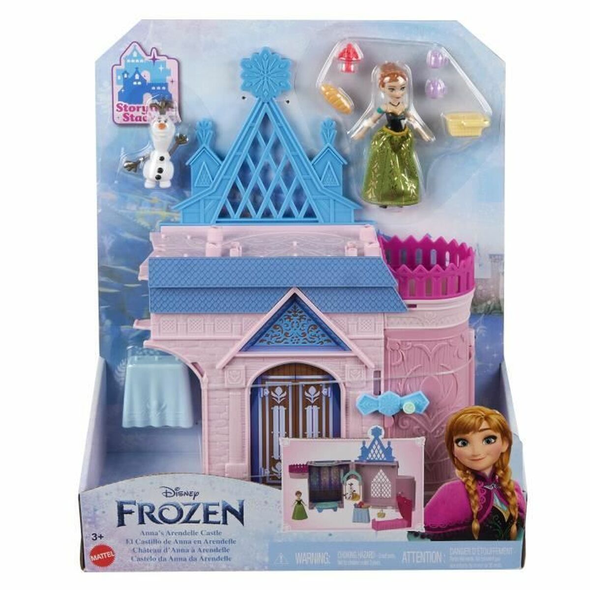 Playset Mattel Anna's Castle Plast Slott Frozen-Leksaker och spel, Spel och tillbehör-Mattel-peaceofhome.se