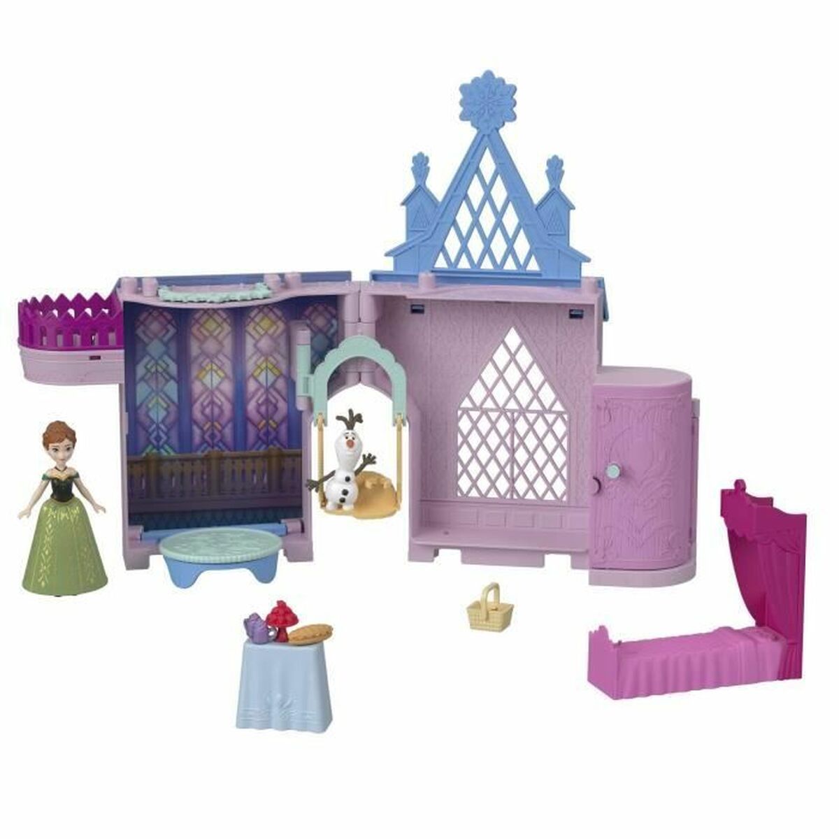 Playset Mattel Anna's Castle Plast Slott Frozen-Leksaker och spel, Spel och tillbehör-Mattel-peaceofhome.se