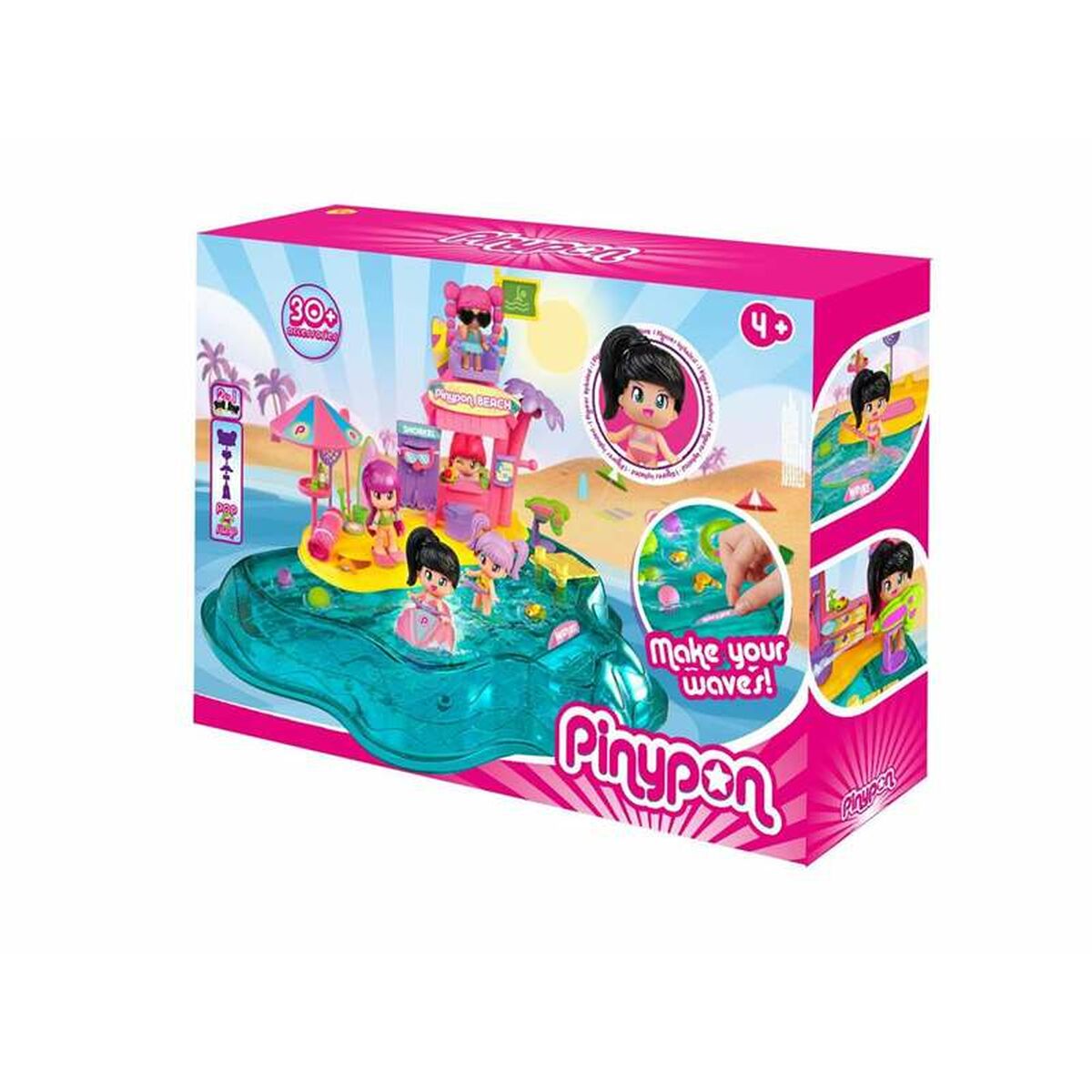 Playset Pinypon Strand-Leksaker och spel, Dockor och actionfigurer-Pinypon-peaceofhome.se