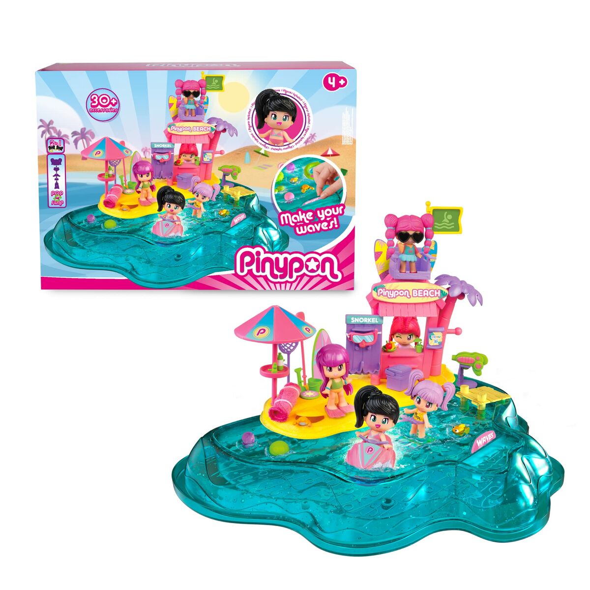 Playset Pinypon Strand-Leksaker och spel, Dockor och actionfigurer-Pinypon-peaceofhome.se