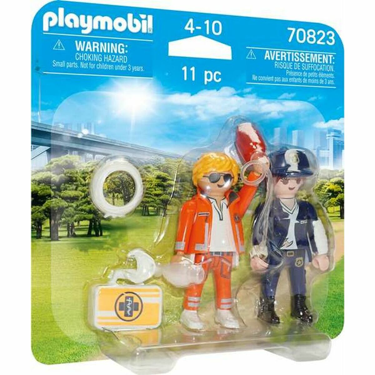 Playset Playmobil 70823 Doctor Polis 70823 (11 pcs)-Leksaker och spel, Dockor och actionfigurer-Playmobil-peaceofhome.se