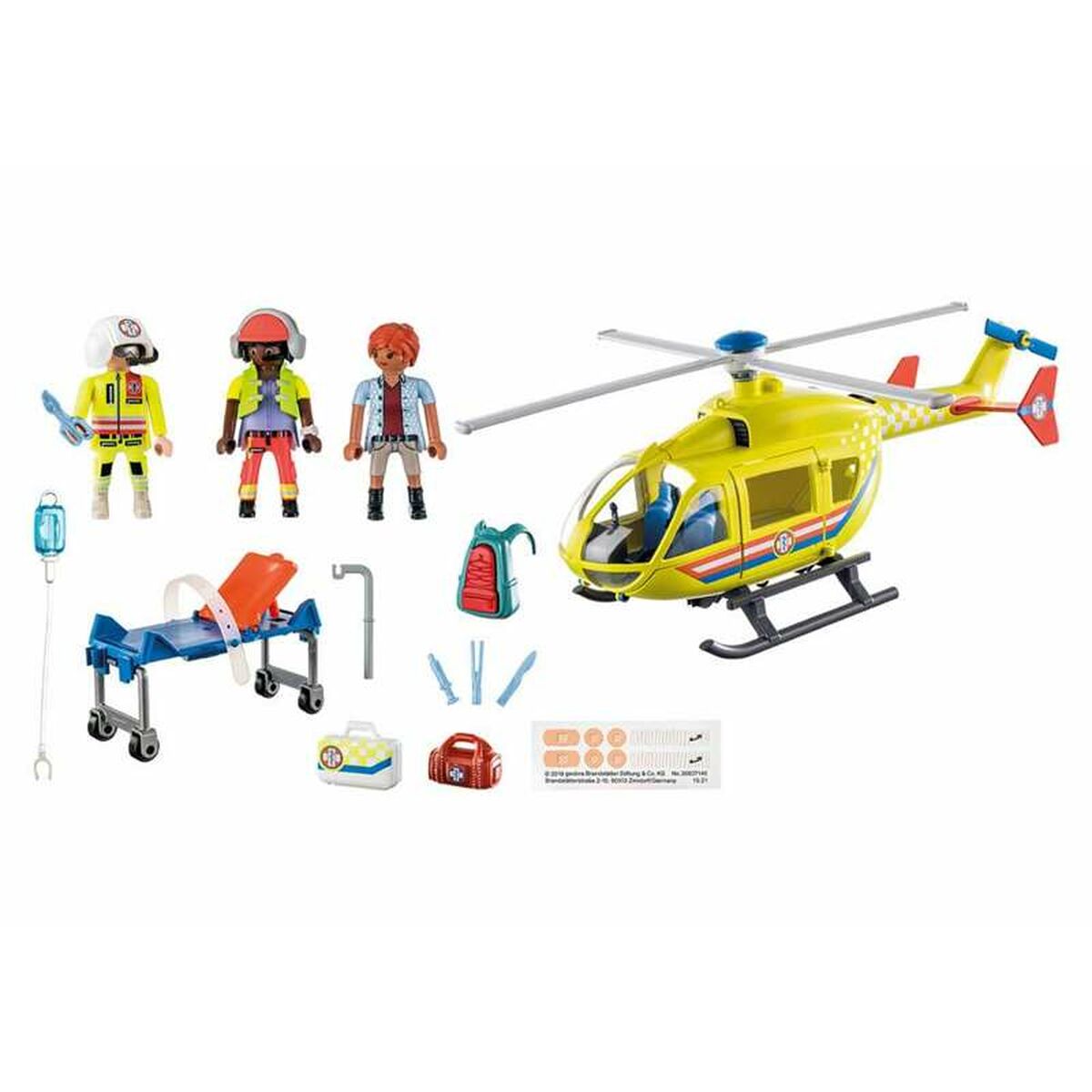 Playset Playmobil 71203 City Life Rescue Helicopter 48 Delar-Leksaker och spel, Dockor och actionfigurer-Playmobil-peaceofhome.se