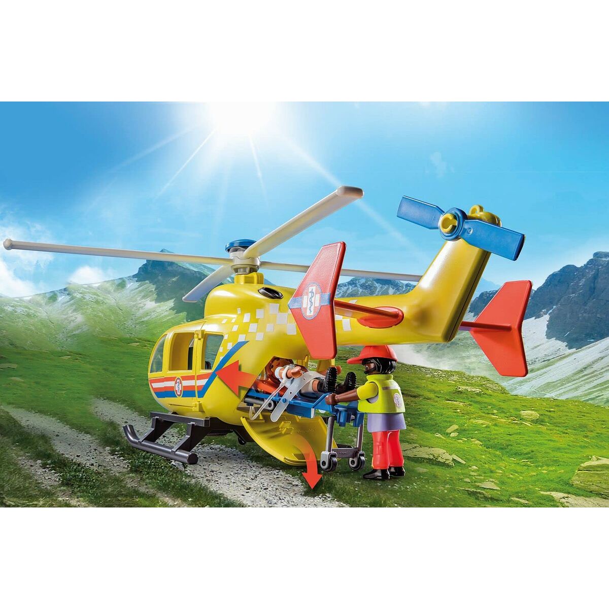 Playset Playmobil 71203 City Life Rescue Helicopter 48 Delar-Leksaker och spel, Dockor och actionfigurer-Playmobil-peaceofhome.se