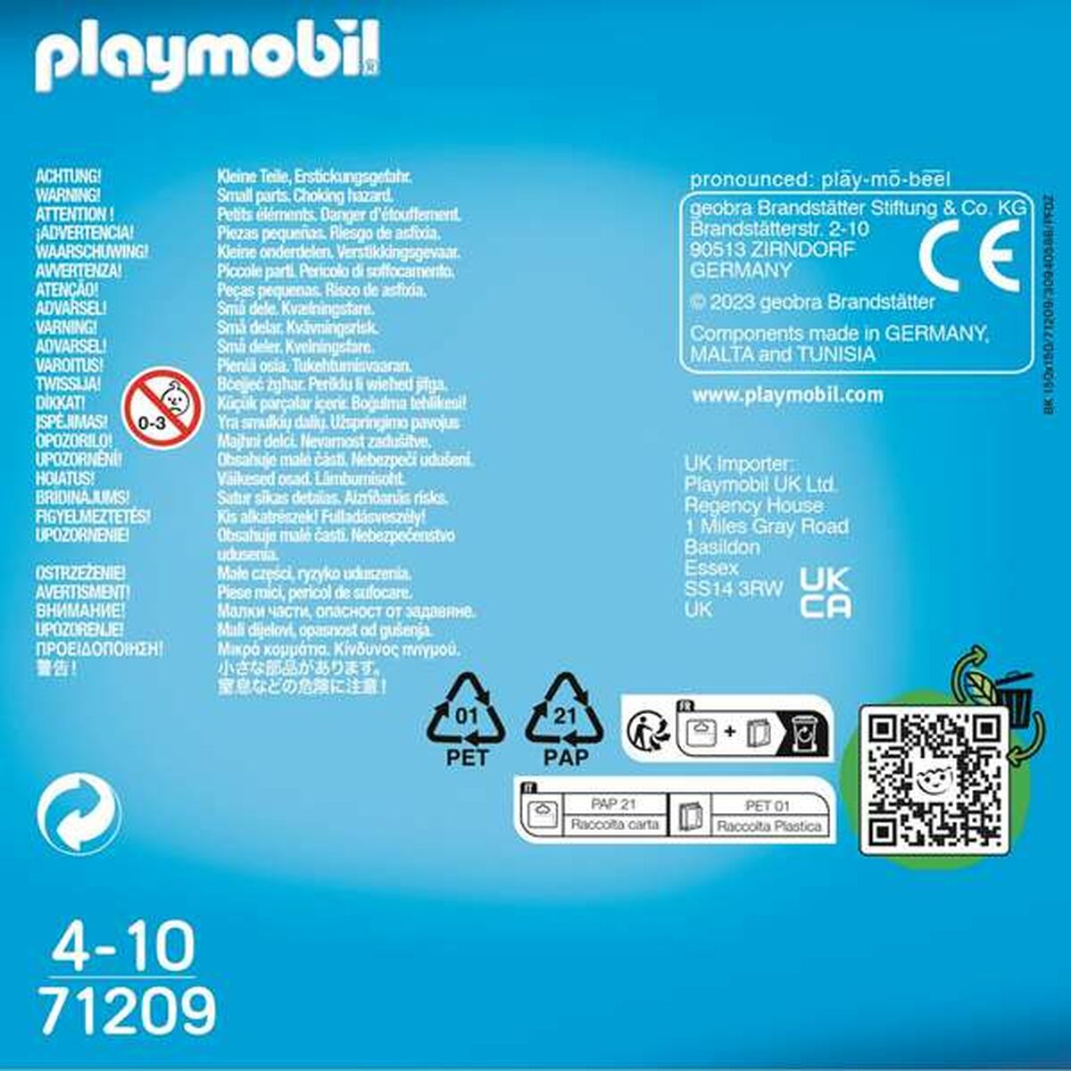 Playset Playmobil 71209 13 Delar Hockeyspelare Duo-Leksaker och spel, Dockor och actionfigurer-Playmobil-peaceofhome.se
