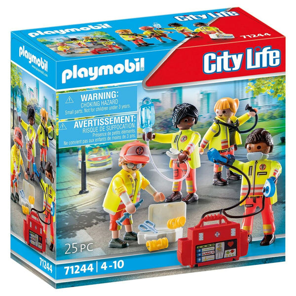 Playset Playmobil 71244 City Life Rescue Team 25 Delar-Leksaker och spel, Dockor och actionfigurer-Playmobil-peaceofhome.se