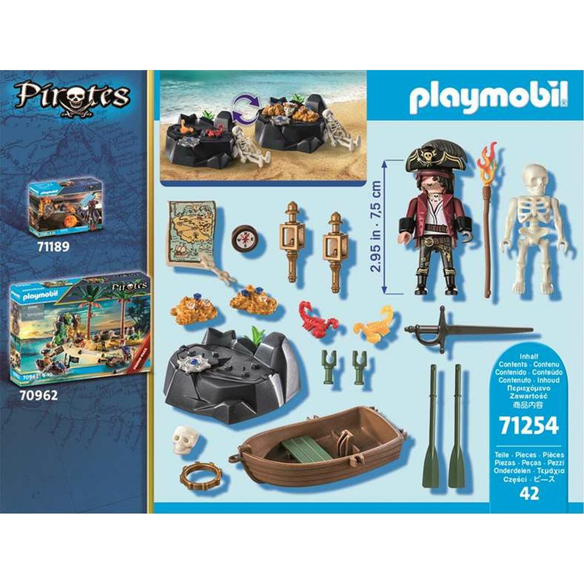 Playset Playmobil 71254 Pirates 42 Delar-Leksaker och spel, Dockor och actionfigurer-Playmobil-peaceofhome.se