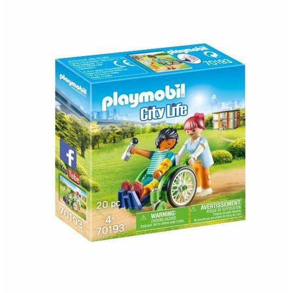 Playset Playmobil City Life Patient in Wheelchair 20 Delar-Leksaker och spel, Dockor och actionfigurer-Playmobil-peaceofhome.se