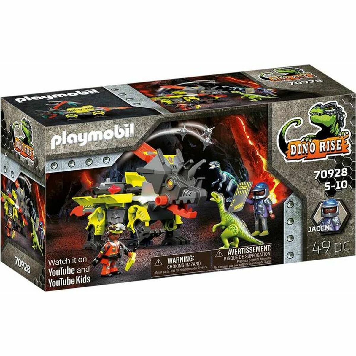 Playset Playmobil Dino Rise Robo-Dino Combat Machine 70928-Leksaker och spel, Dockor och actionfigurer-Playmobil-peaceofhome.se