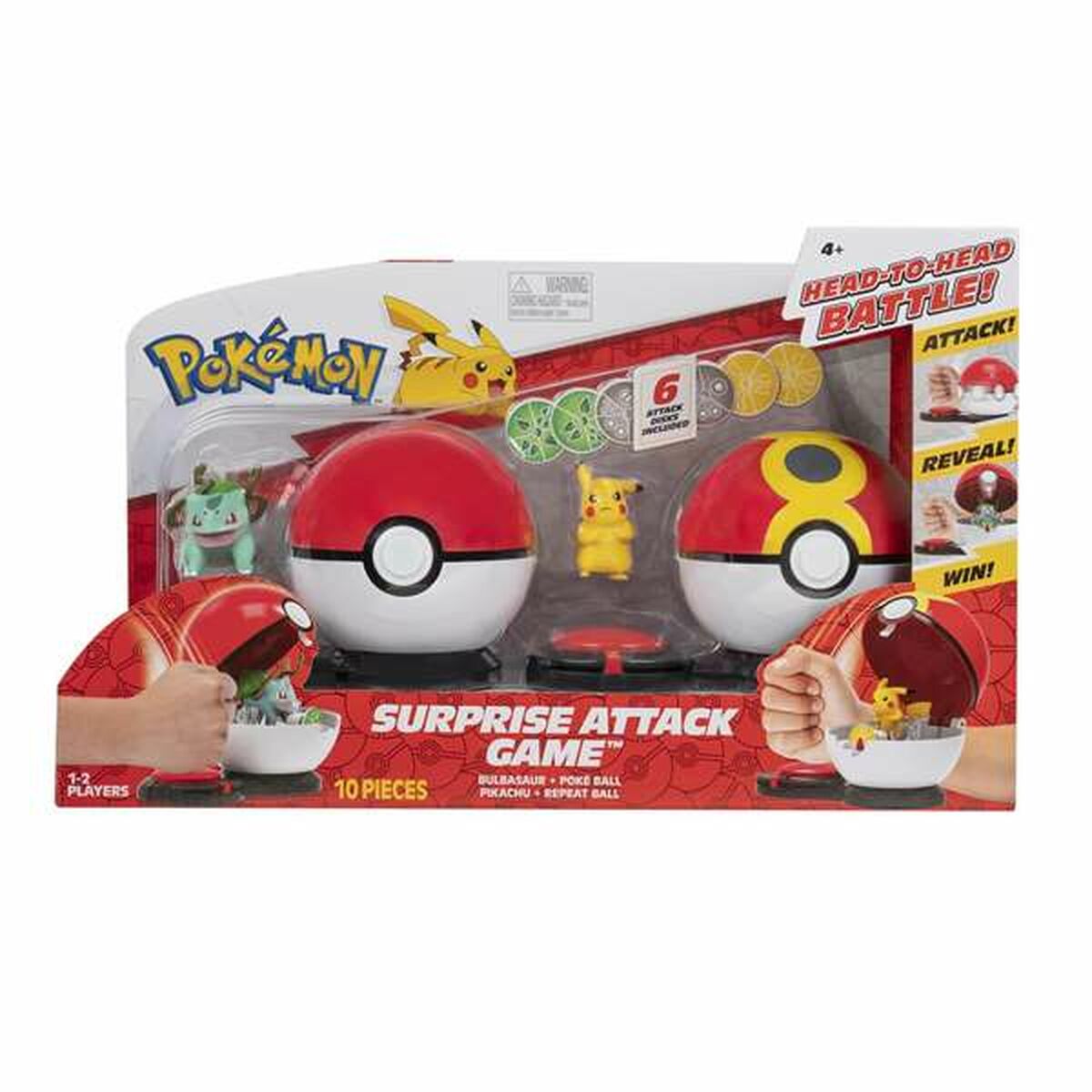 Playset Pokémon Surprise Attack Game-Leksaker och spel, Dockor och actionfigurer-Pokémon-peaceofhome.se
